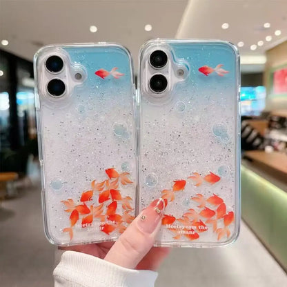 Bubble Goldfish Slice Slider Phone Case