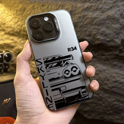 Cool Car Design Phone Case For iPhone Laser Silver Cover