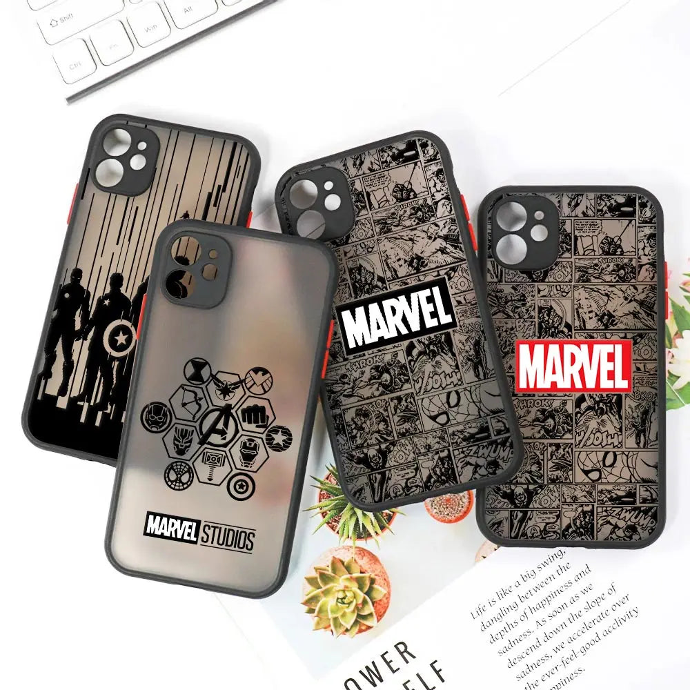 Marvel Comics The Avengers Matte Translucent Case For iPhone