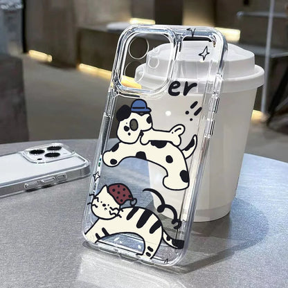 Cartoon Animal Cute Cat Phone Case For iPhone