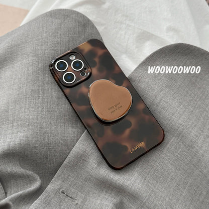 Stylish Personality Black Brown Amber Iceberg Pattern Magnetic For iPhone