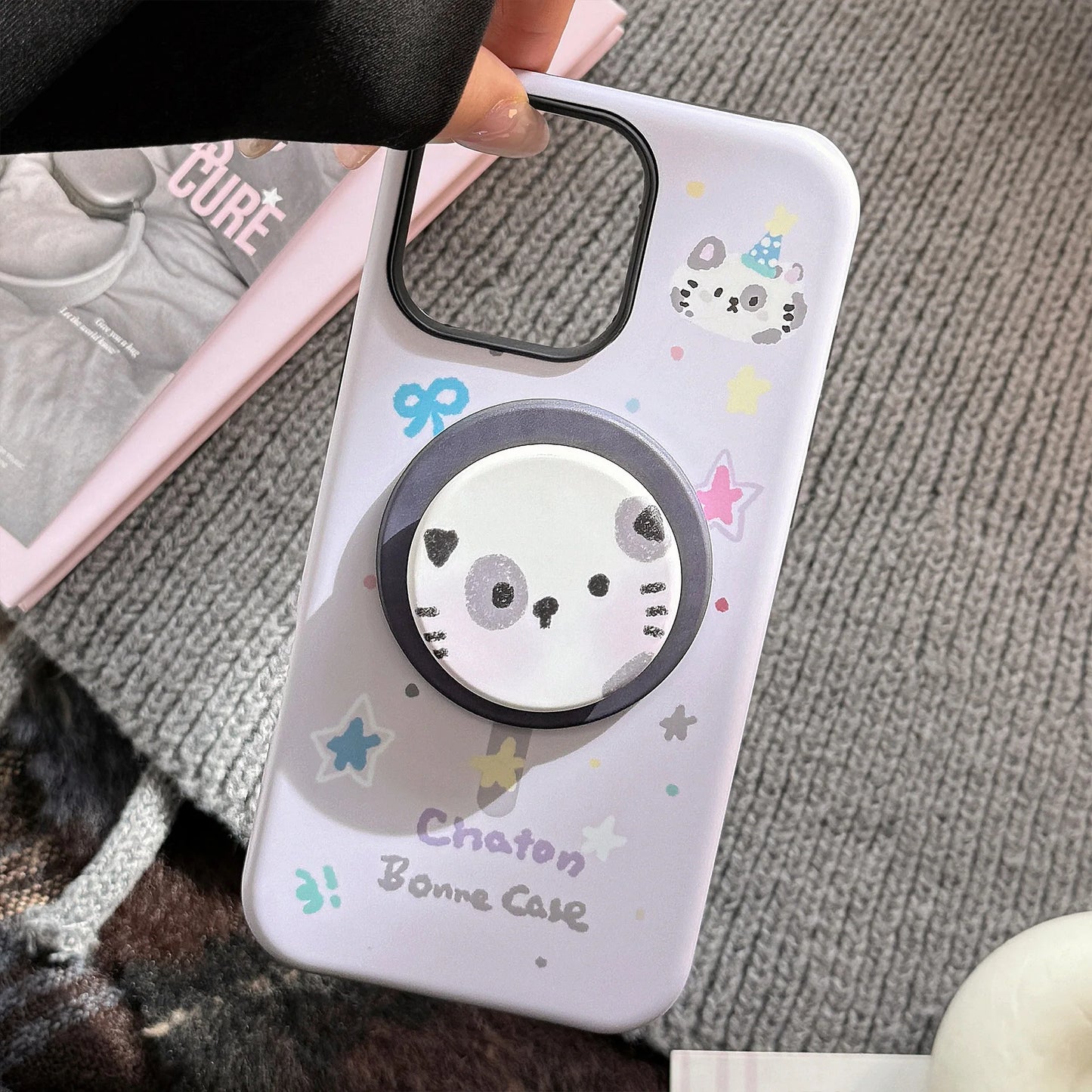 Cute Lucky Magnetic Stand Phone Case