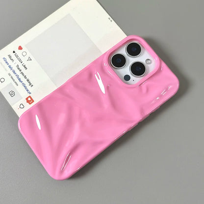 Fashion Ripple Texture Glossy Phone Case