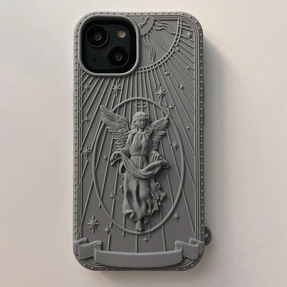3D Classical Art Angel Statue Phone Case