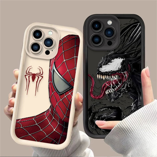 Movie Marvel Spiders Mans Anime Venoms Phone Case For iPhone