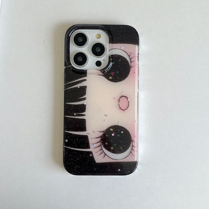 Cartoon Anime Shinning Eyes Cute Phone Case For iPhone