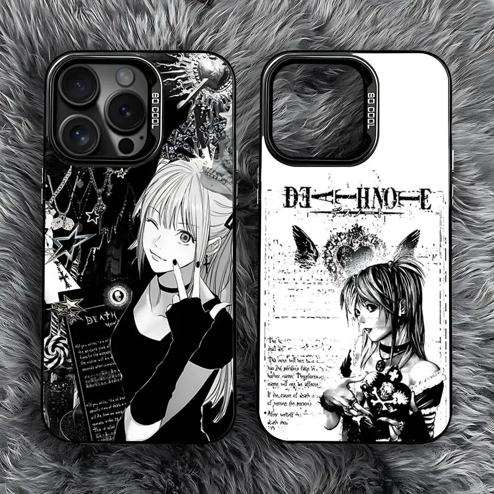Black Matte Death Note Misa Phone Case For iPhone