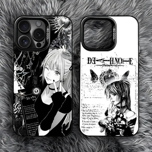 Black Matte Death Note Misa Phone Case For iPhone