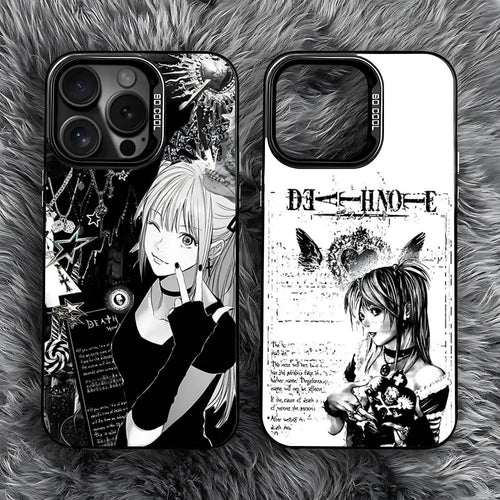 Black Matte Death Note Misa Phone Case For iPhone