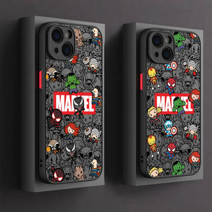 Cartoon Marvel Spider Man Groot Phone Case For iPhone