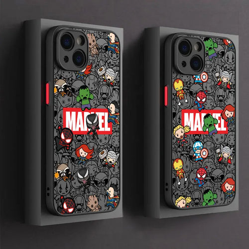 Cartoon Marvel Spider Man Groot Phone Case For iPhone