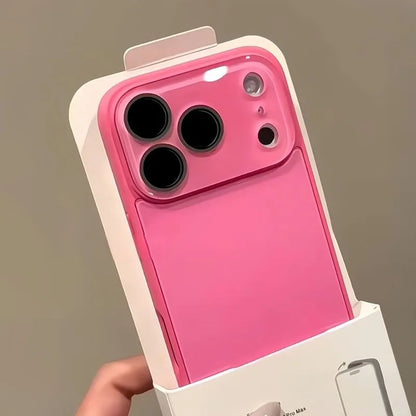 Luxury Camera Protection Phone Case For iPhone Tempered Glass Shockproof Hard Back Cover