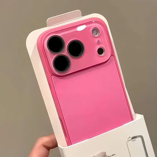 Luxury Camera Protection Phone Case For iPhone Tempered Glass Shockproof Hard Back Cover