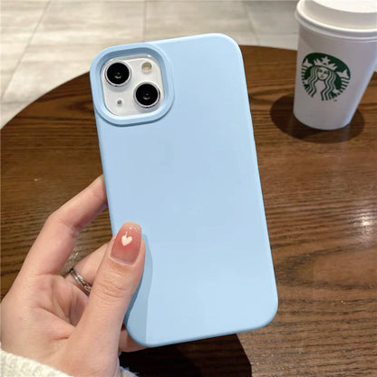 Luxury For Apple Original Silicone Phone Case For iPhone Shockproof Cover Accessories