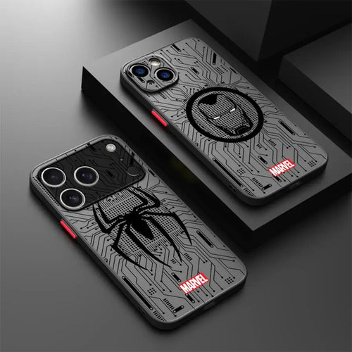 Case For iPhone Back Phone Cover Marvel Spider Man Logo