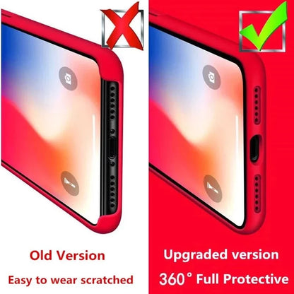Liquid Silicone Phone Case For iPhone Cases For iPhone Camera Lens Protection Cover