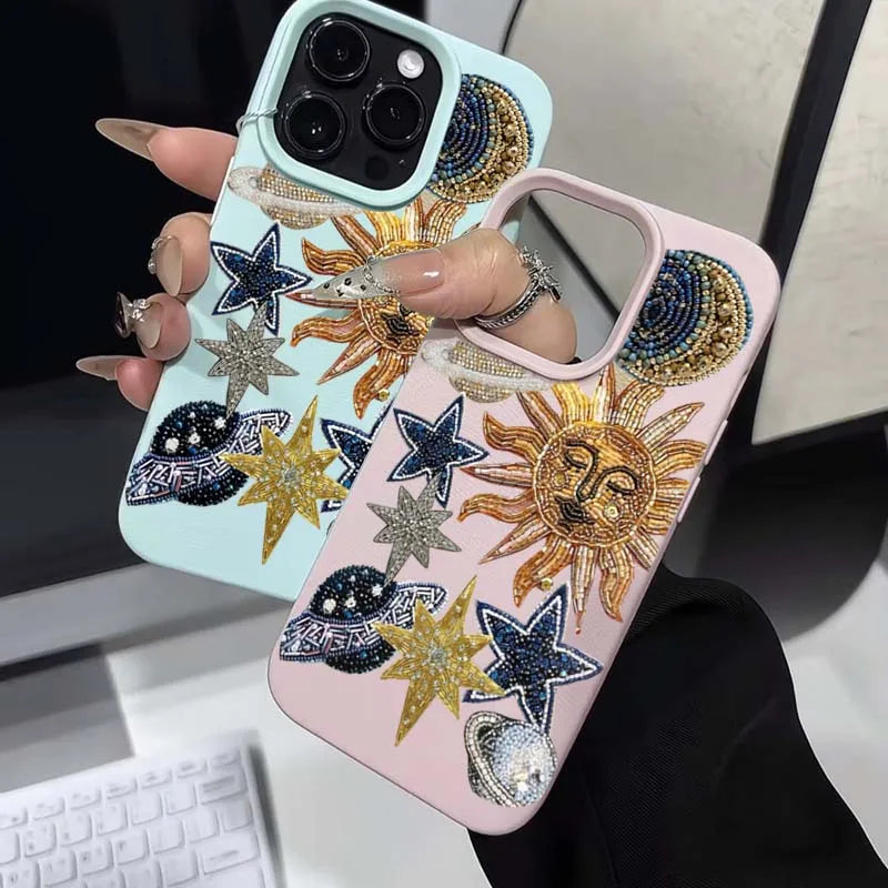 Luxury Lichee Space Mosaic iPhone Case