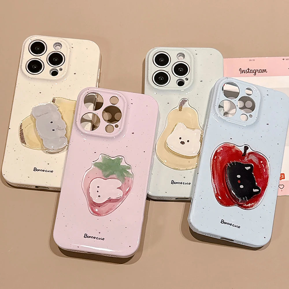 Cute Rabbit Cartoon Animals Phone Case