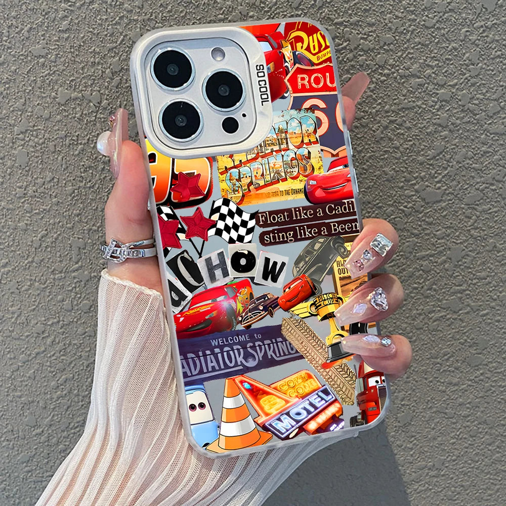 Lightning McQueen 95 Shockproof Matte iPhone Case, Hard Plating Cover