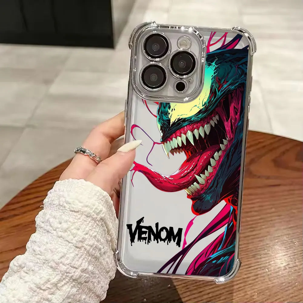 Venom Art Marvel Luxury Shockproof Case For iPhone