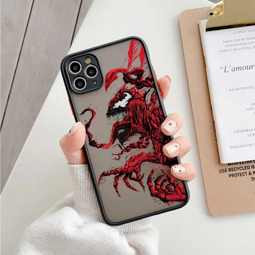 Marvel Venom Logo Translucent Case For iPhone