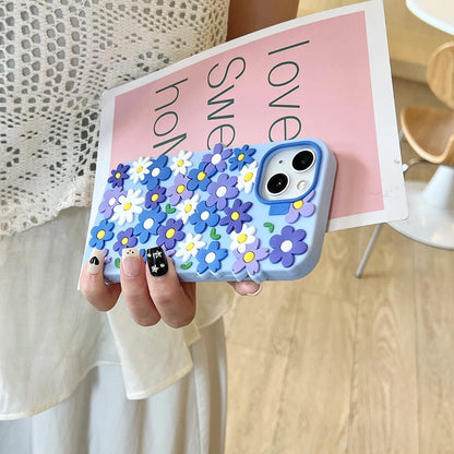 Daisy Flower Soft Silicone Luxury Phone Case