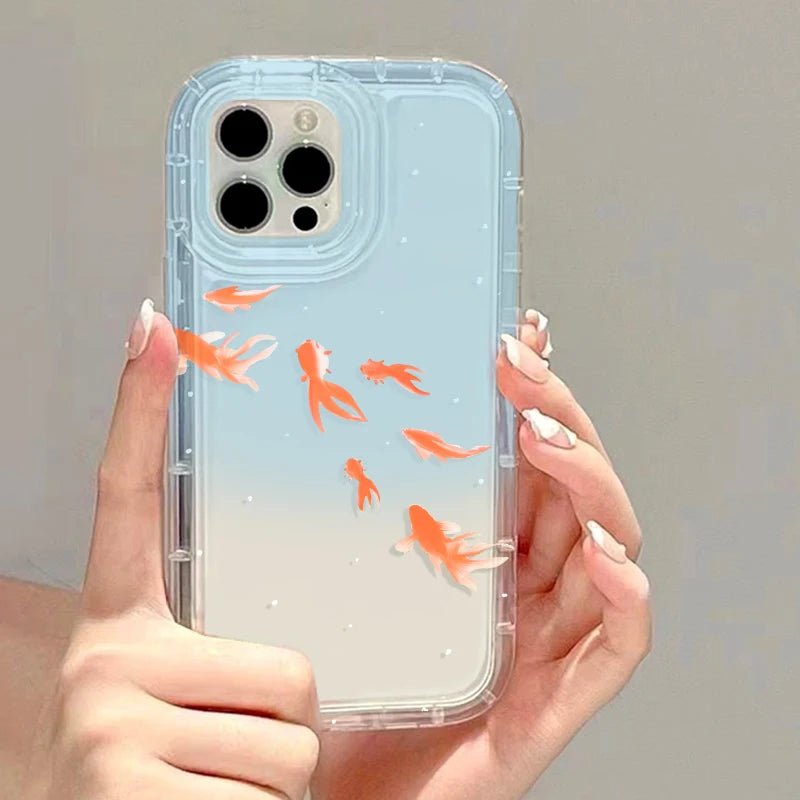 Cartoon Cute Flower Strawberry Phone Case For iPhone