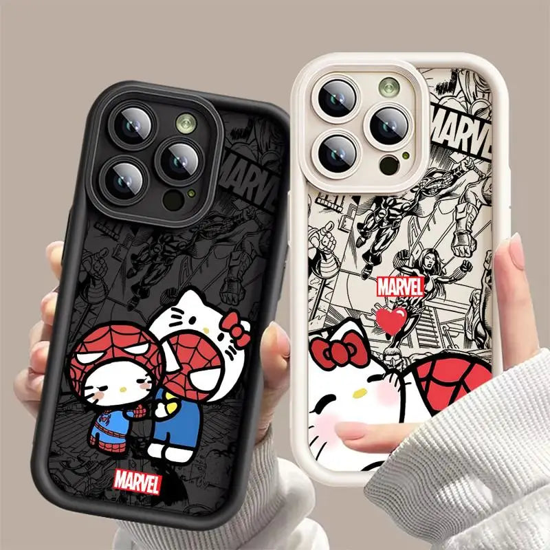 Marvel Spiderman Hello Kitty Phone Case