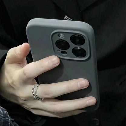 Liquid Silicone Phone Case For iPhone Cases For iPhone Camera Lens Protection Cover