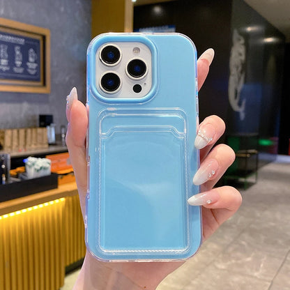 3 in 1 Card Photo Package Phone Case For iPhone