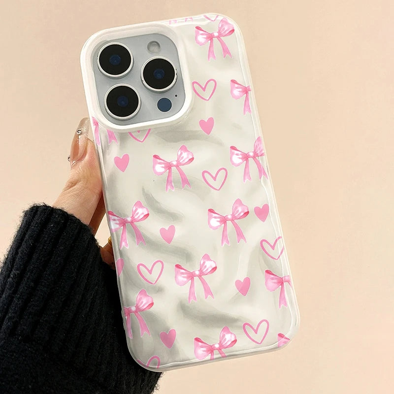 Bow Luxury Cute Candy Color Phone Case For iPhone