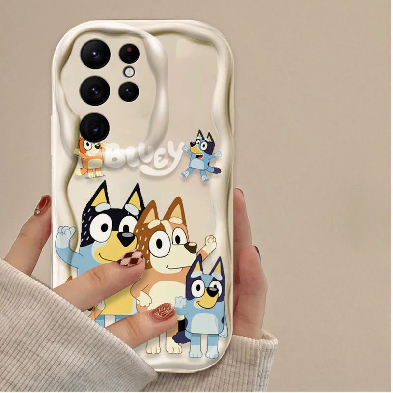 Blueys Cartoon Clear Soft Phone Case For iPhone