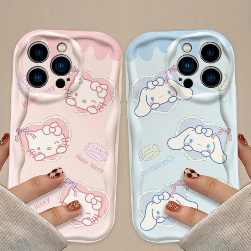 Hello Kitty Cinnamoroll Phone Case For iPhone Shockproof Soft Silicone Back Cover