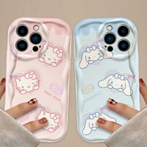 Hello Kitty Cinnamoroll Phone Case For iPhone Shockproof Soft Silicone Back Cover