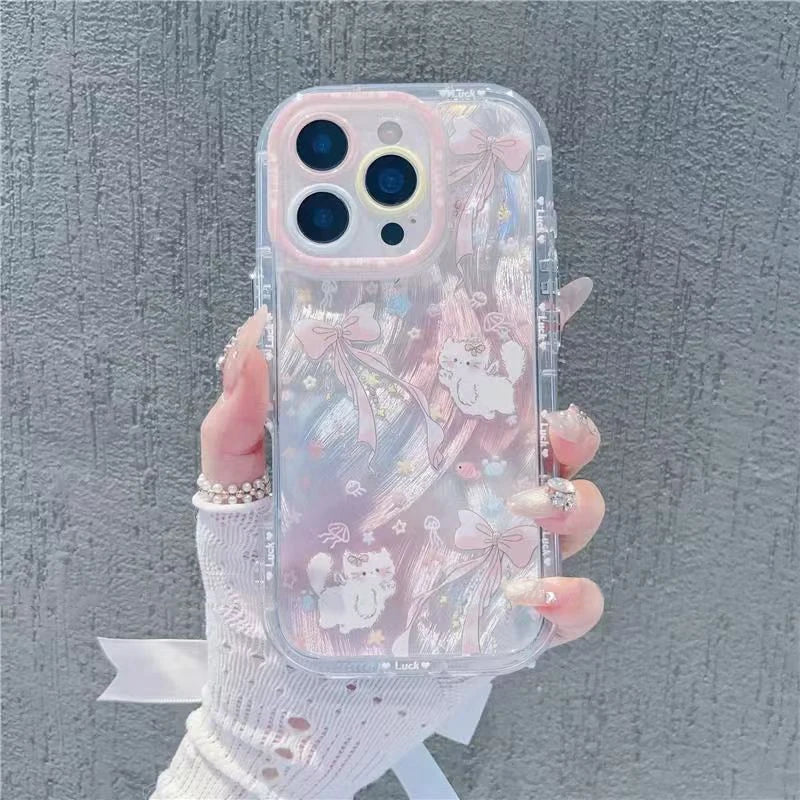 Sweet Cute Kitten Bowkont Compatible Phone Case