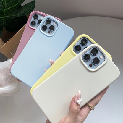 Luxury For Apple Original Silicone Phone Case For iPhone Shockproof Cover Accessories
