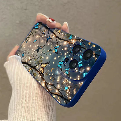 Glow In The Dark Butterfly Design Phone Case For iPhone