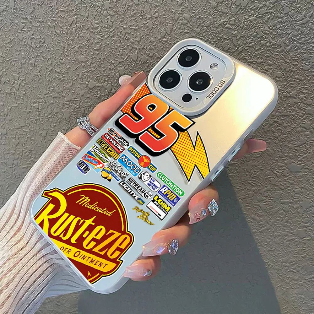 Lightning McQueen 95 Shockproof Matte iPhone Case, Hard Plating Cover