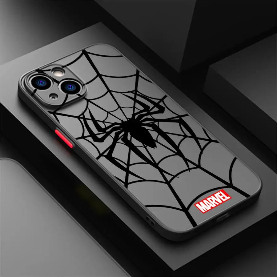 Marvel Hero Spider Man Funda Back Phone Cover Case For iPhone
