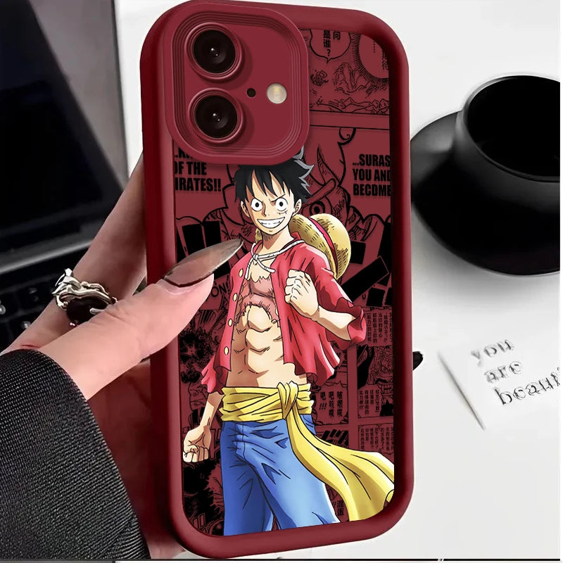 Anime One Piece Soft Silicone Phone Case for iPhone