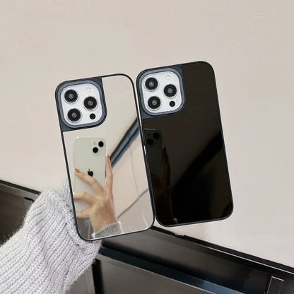 Luxury Makeup Mirror Phone Case For iPhone – MagSafe Compatible Hard Cover