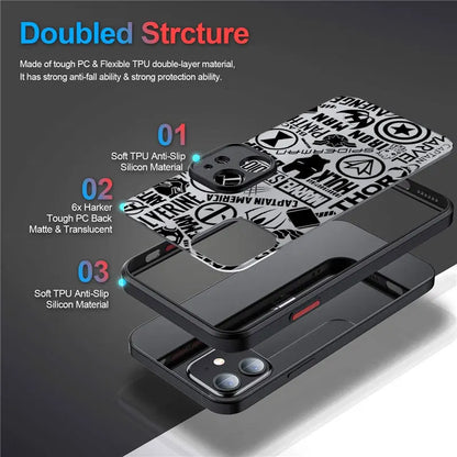 Phone Case For iPhone Marvel Super Hero Cool Comics Cover