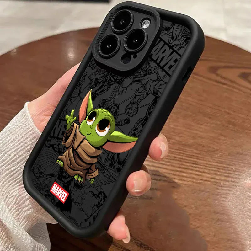 Cute Marvel Ironman Spiderman Silicon Case For Apple iPhone