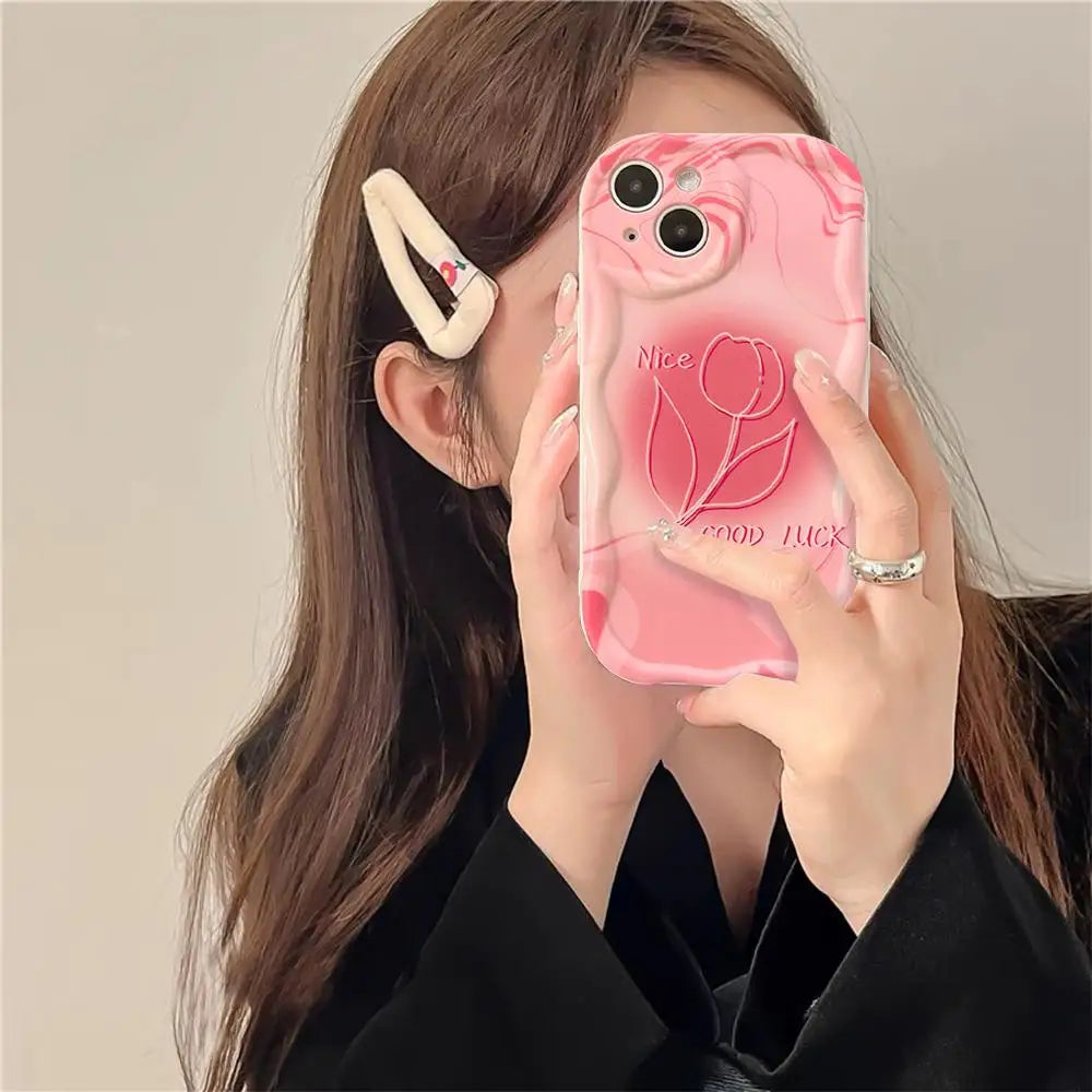 Retro Oil Painting Daisy Flowers Phone Case For iPhone