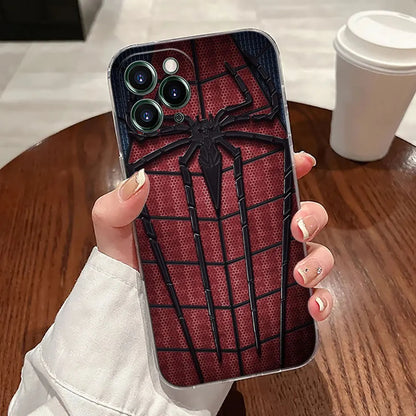 Marvel Cap USA Ironman Hulk Transparent Phone Case For iPhone