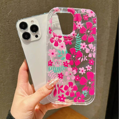 Flower Summer Pink Floral Phone Case For iPhone