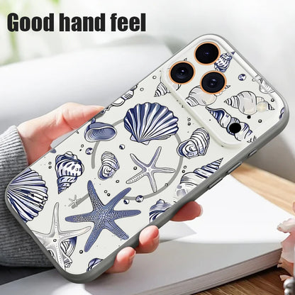 Whale Patterned Magnetic Case For iPhone For Magsafe Wireless Charge Shockproof Lens Protect Phone Cover