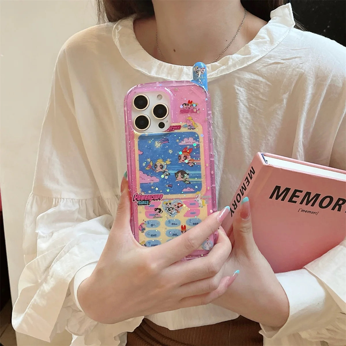 New The Pink Little Policewoman Cat Melody Big Brother Phone Case For iPhone