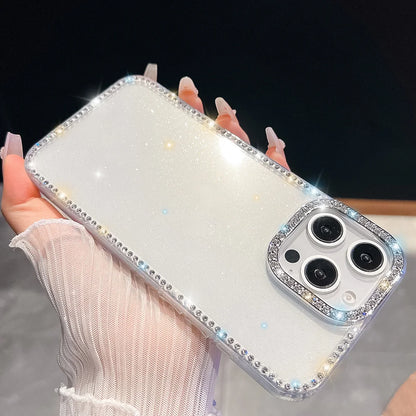 Bling Glitter Clear Phone Case For iPhone Shockproof Silicone Soft Cover Funda