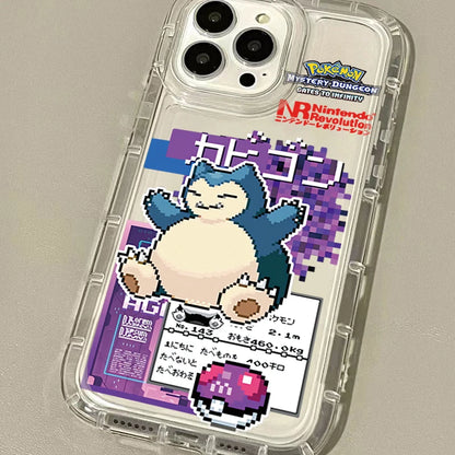 Anime Pokemon Creative Clear Silicone Phone Case For iPhone
